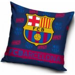 Carbotex Velurový polštář FC Barcelona motiv Força Barça 40x40 – Zboží Dáma