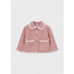 Svetr rozepínací s límečkem růžový MINI Mayoral – Zboží Dáma