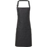 Premier Workwear Džínová zástěra s keprovou vazbou se čtyřmi kapsami černý denim Pantone 433 72x86cm PW126 – Hledejceny.cz