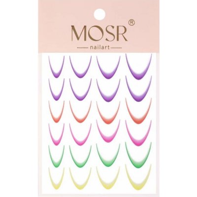 Starnails Samolepky na nehty ombré neon mix – Zboží Mobilmania