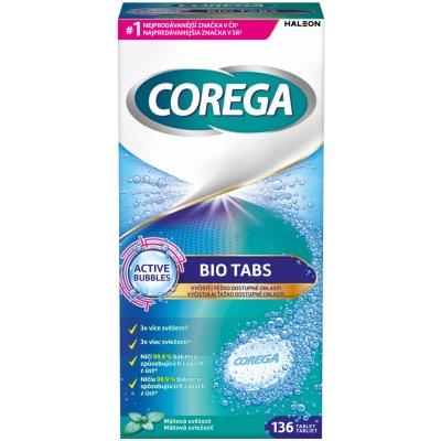 Corega Bio Tabs cistici tabl.136 ks – Hledejceny.cz