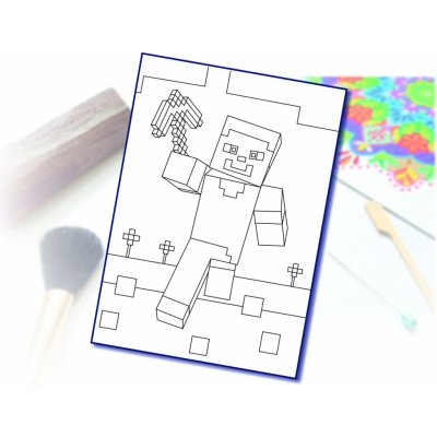 Radost v písku Šablona na pískování minecraft Steve s krumpáčem A5 148 x 210 mm – Zboží Dáma Radost v písku Šablona na pískování minecraft Steve s krumpáčem A5 148 x 210 mm – Zboží Dáma