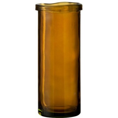 Skleněná okrová váza Vase Virgine L- Ø *15*36 cm - J-Line by Jolipa – Hledejceny.cz
