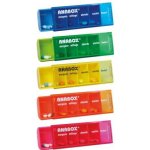 Anabox Dávkovač na léky Denní box barevně rozlišený světle zelená – Zboží Mobilmania