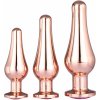 Anální kolík Dream Toys Gleaming Love Pleasure Set Rose Gold