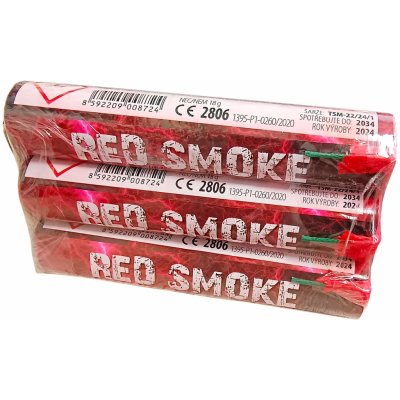 červená dýmovnice RED SMOKE 3 ks – Hledejceny.cz