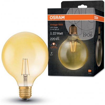 Osram LED žárovka RF CL FILGD E27 2,8W 21W teplá bílá 2400K – Sleviste.cz