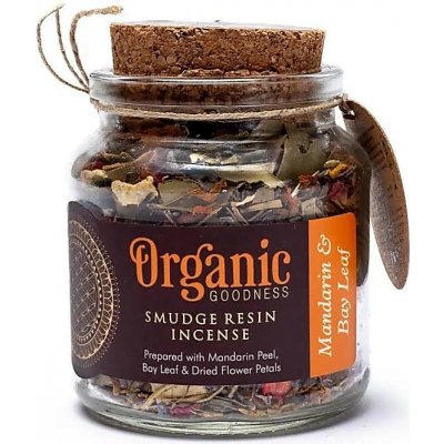 Song of India Organické kadidlo ve skleničce, Mandarin & Bay Leaf – Zboží Dáma