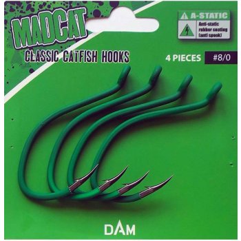MadCat A-Static Classic Catfish Hook vel.8 4ks