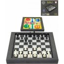 Bonaparte Šachy+dáma+mlýn dřevo společenská hra v krabici