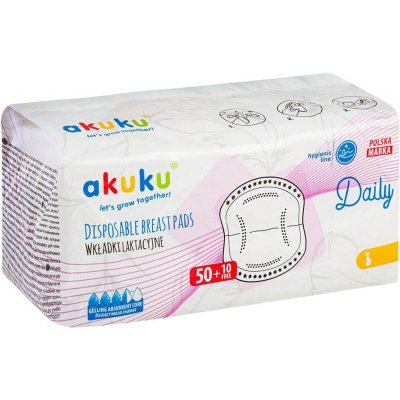 Akuku Laktační prsní vložky 60 ks – Zboží Dáma
