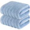 Livarno Home Froté ručník, 2 kusy, 50 x 100 cm (modrá)