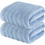 Livarno Home Froté ručník, 2 kusy, 50 x 100 cm (modrá) – Sleviste.cz