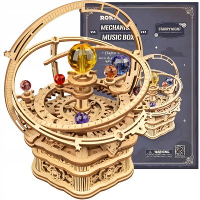 Robotime Rokr 3D dřevěné puzzle Hvězdná noc 84 ks – Zboží Dáma
