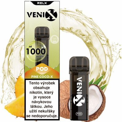 Venix Max Pod Pine Coco-X 20 mg 1000 potáhnutí 1 ks – Hledejceny.cz