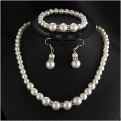 Fashion Jewelry Souprava perly s krystalky OJ076 – Zboží Dáma