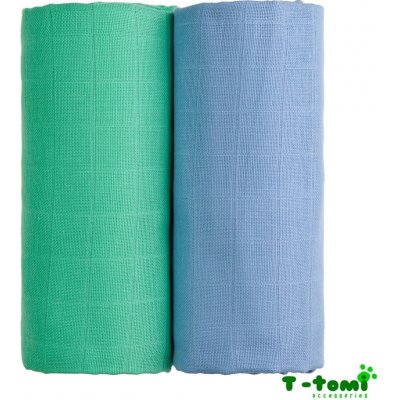 T-tomi Látkové TETRA osušky 100x90 cm 2 ks modrá + zelená – Zboží Dáma
