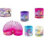 Teddies Spirála pružina jednorožec plast 6 5cm 4 barvy v krabičce 7x7x7cm – Zboží Mobilmania