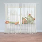 Sablio Záclony Ležící žába: 2ks 150x250cm – Hledejceny.cz