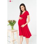 Těhotenské kojící šaty Mommy Chic Red – Zboží Dáma