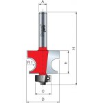 Stopková fréza rádiusová na dřevo FREUD 80-10208 R=3,2 D=22,2 A= 8 s ložiskem
