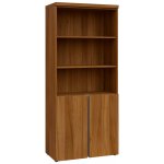 MHN 5 - 8DN3 kancelářská skříň, 2-dveřová/nika, 1820x800x400, ořech světlý – Zboží Mobilmania
