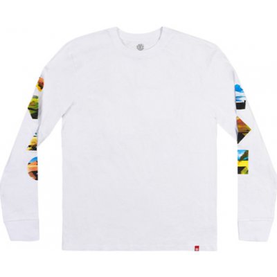 Element AUSTERE OPTIC WHITE pánské tričko s dlouhým rukávem