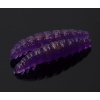 Návnada a nástraha Libra Lures Larva Purple with glitter 3,5cm 12ks