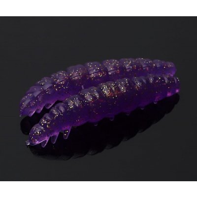 Libra Lures Larva Purple with glitter 3cm 15ks