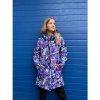 Dětský kabát Huppa Janelle dívčí zimní kabát lilac pattern