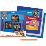 Škrabací obrázek 3ks barevný Tlapková patrola Paw Patrol 20x20cm – Zboží Dáma