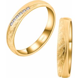 Olivie Snubní stříbrný prsten SILVERBOND GOLD 7479