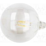 GTV Poland LD-G125FPE8-30 Žárovka LED šedá E27 230VAC 8W 360° 2700K – Hledejceny.cz