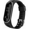 Řemínek k chytrému náramku Xiaomi Mi Band 3/4 náhradní náramek Texturovaný Vzor: Lines, Šedá MBSCZ-TXT020