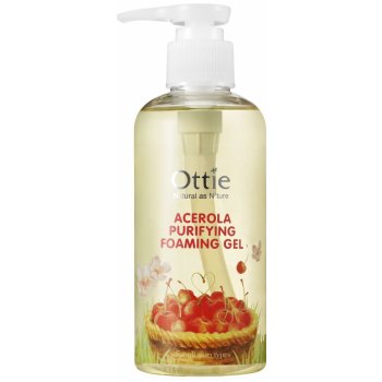 Ottie Korea Acerola zjasňující čistící pěnový gel na pigmentové skvrny a zašedlou pleť 150 ml