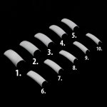 Starnails Tipy WHITE tvar hranatý kr.l.plocha č. 8 60 ks – Zboží Dáma