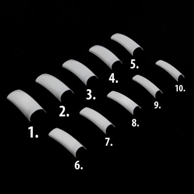 Starnails Tipy WHITE tvar hranatý kr.l.plocha č. 8 60 ks – Zboží Dáma