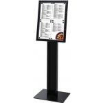 Jansen Display Volně stojící MENU vitrína 4 x A4, černá | Zboží Auto