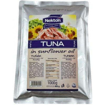 Nekton Tuňák v rostlinném oleji kousky 1000g – Zboží Dáma