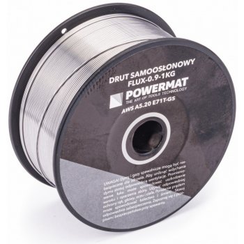 Svařovací drát trubičkový, 0,9 mm, 1 kg POWERMAT PM-FLUX-0.9-1KG