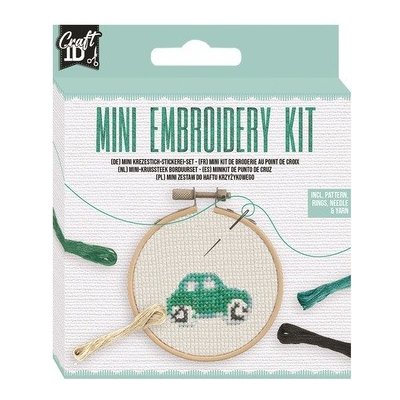 Grafix Vyšívání křížkovým stehem mini sada Auto – Zboží Dáma