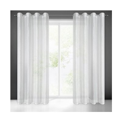 Interierové bílé záclony 140 x 250 cm – Hledejceny.cz