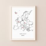 Zamilováno VZPOMÍNKOVÁ MAPA - Evropa – Sleviste.cz