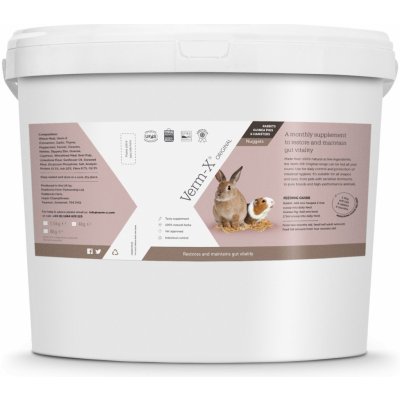 Verm-X Přírodní nugetky proti střevním parazitům pro hlodavce 4 kg