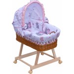 Scarlet Proutěný košík na miminko s boudičkou Pupis růžová – Zboží Dáma