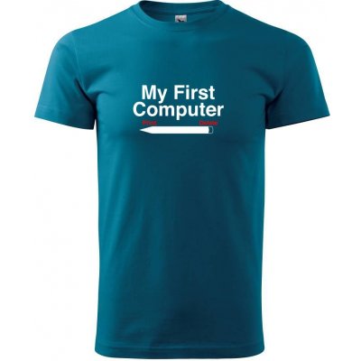 My First Computer klasické pánské triko petrolejová – Zboží Mobilmania