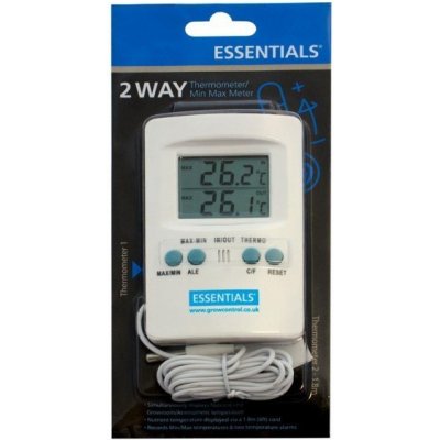 Essentials Digital 2 Way Thermometer/Min Max Meter