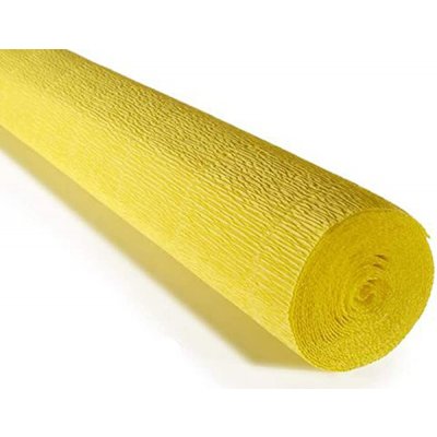 Italský krepový papír Cartotecnica Rossi 180g (50 x 250cm) - citronově žlutá 575 – Zbozi.Blesk.cz