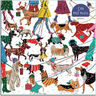 GALISON Čtvercové Psi v zimě 500 dílků – Zboží Mobilmania
