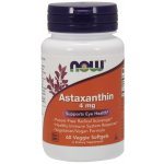 NOW Foods Astaxanthin, 4mg 60 veggie softgels – Hledejceny.cz